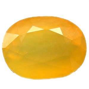  Yellow Mexican Opal Faceted Oval Unset Loose Gemstone 18mm 