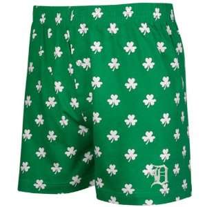   Kelly Green St. Patricks Day Shamrock Boxer Shorts