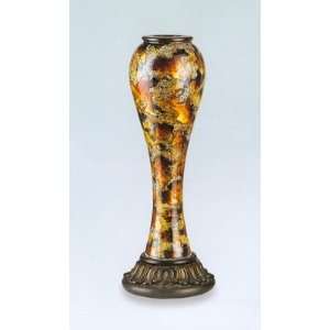  Antique Bronze Small Glass Vase