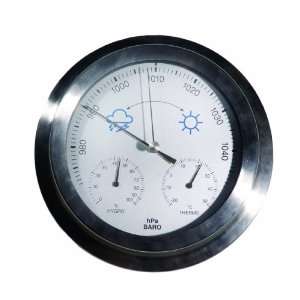   WEA27 Stainless Steel Single Case Thermometer/ Hygrometer/ Barometer