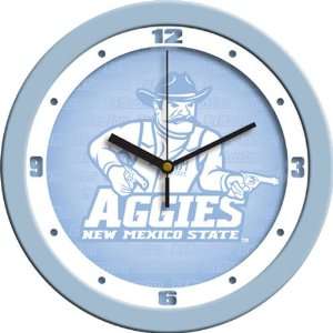  New Mexico State Aggies NCAA Wall Clock (Blue) Sports 