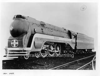 Photo 1930s ATSF 3460, Blue Goose steam engine  
