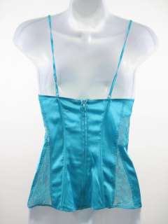 NWT MARCIANO Turquoise Silk Camisole Top Shirt Sz S $78  