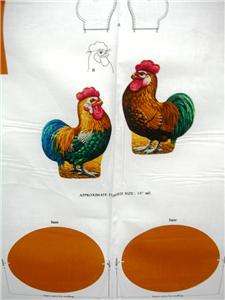 New Chicken Stuffed Pillow Fabric BTY Farm Country  