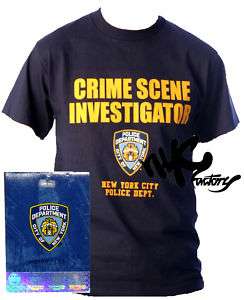 NYPD CSI CRIME SCENE INVESTIGATOR MENS NAVY T SHIRT XL  
