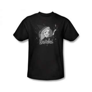Bewitched Logo Classic Retro TV Show Black T Shirt Tee  