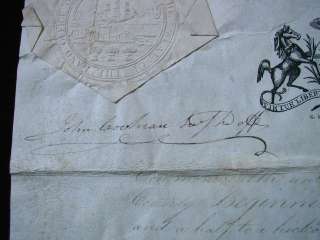 1814 Lancaster PA Land Document State Seal  