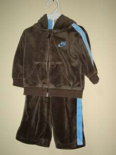 Nike 12 month boy outfit (brown/blue)  