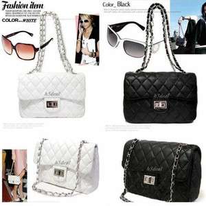   Fashion Cross Shoulder Handbag Quilting Quilted Chain PU Leather Bag Z