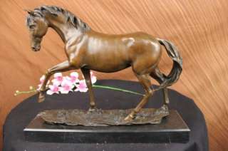Large Arabian Horse Bronze Sculpture Statue By P J Mene  