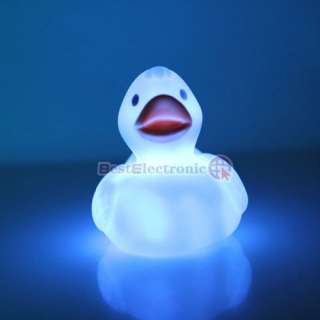 NEW Baby Bath Toy Colorful Duck LED Night Lamp Light  