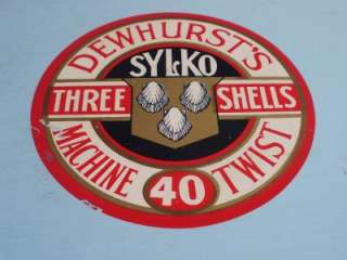 Original Vintage Dewhursts Sylko Trylko Wooden Thread Box 1940 