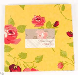 Urban Chiks Urban Cowgirl Layer Cake 42   10 Inch Squares Moda Quilt 
