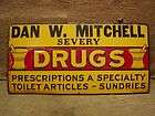 VINTAGE 1950S RARE  DRUG STORE PORCELAIN METAL SIGN CHICAGO 