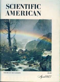 1977 Scientific American Magazine Theory of Rainbow  