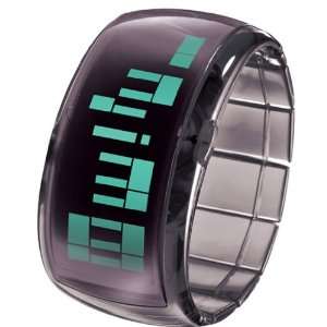   Schwarz/ Black mit Datumsanzeige Binär Armbanduhr Future Style Watch