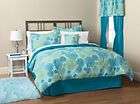 Sale 4 Piece Sanibel Bright Blue Full Size Comforter Set