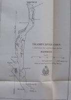 1866 THAMES RIVER, CONNECTICUT (CT), BELOW NORWICH. SCARCE ORIGINAL 