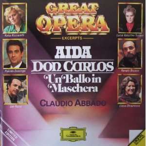 Grosse Oper Auszüge Aida/Don Carlos/Un Ballo In Maschera CLAUDIO 