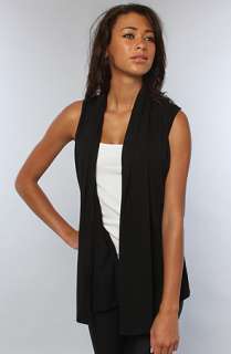 Alternative Apparel The Rhoda Sleeveless Cardigan in Black  Karmaloop 