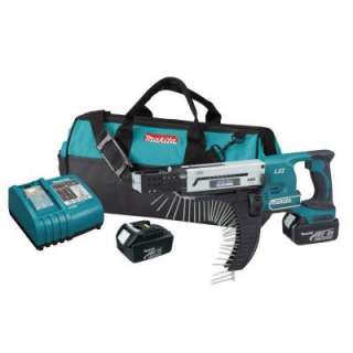Makita 18 Volt LXT Lithium Ion 1/4 in. Auto Feed Screwdriver Kit 