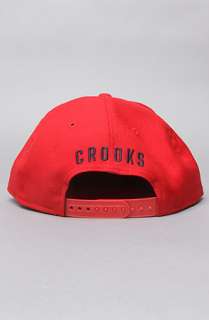 Crooks and Castles The New Era Medusa Snapback Hat in Scarlet 