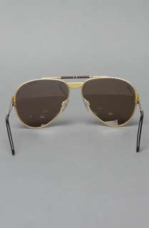 Vintage Eyewear The Caviar 1404 Sunglasses in Gold with Brown Lenses 