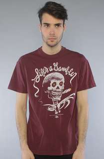 10 Deep The SmokeEm Vintage Tee in Burgundy  Karmaloop   Global 