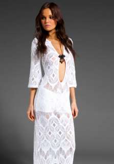 NIGHTCAP Birkin Long Gown in White  