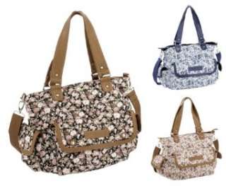 MARCO TOZZI BAGS Handtasche, Shopper, Blumenmuster, 3 Farben navy 