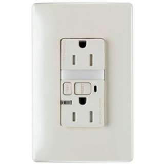 Pass & Seymour 15 Amp Light Almond Wall Outlet with Nightlight 