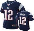    Home Navy Game Replica #12 Nike New England Patriots Infant Jersey