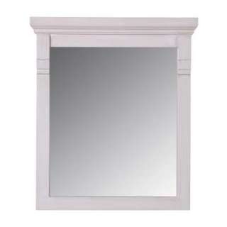 St. Paul Classic 30 In. X 22 In. Wall Mirror in Antique White 