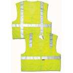   Polyester Mesh Lime Green Extra Large Class 2 Zippered Safety Vest