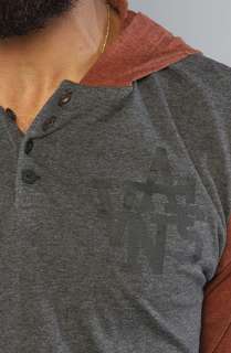 Vans The Changeup Hooded Henley in New Charcoal Heather  Karmaloop 