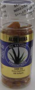 Aloe Vera Concentrate, 5000mg, 100sg  