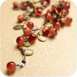 C4896 New Fashion Jewelry Thailand Red Beads Cherry Shape Pendants 
