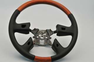 OEM Chevy GMC Leather   Wood grain Steering Wheel 16821881  