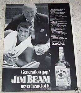 72 BURT BACHARACH Jim Beam Kentucky Bourbon Whiskey AD  