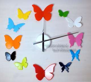 12 farbige Schmetterlinge in verschiedenen Größen zwischen 7,5x5,0cm 