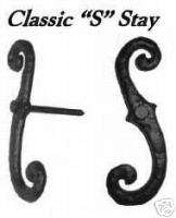 Classic S Shaped Shutter Stay / Dog Hardware  