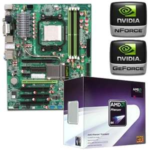 XFX nForce 750a Motherboard CPU Bundle   AMD Phenom X3 8450 2.10GHz 