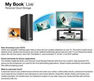   Digital My Book Live 1 TB Personal Cloud Storage & External Hard Drive