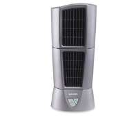   Fan   3 Speeds, Pivoting Top, Oscillating, Electronic Controls, Silver