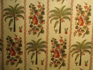 4976 DISCOUNT UPHOLSTERY CURTAINS FABRIC FLORAL LINEN P  