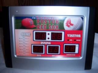 Boston Red Socks~ MLB DIGITAL SCOREBOARD ALARM CLOCK