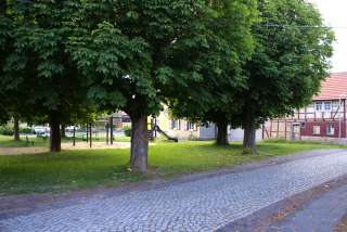   Haus am idyllischen Dorfplatz plus großer Obstgarten am Dorfrand