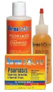 Dermasolve Psoriasis Kit Cream, Shampoo, & Scalp Oil  