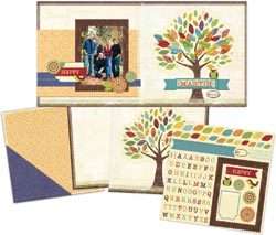 Family Tree Hello Fall 12x12 Page Kit by C Thru Ruler Co. 88359100190 
