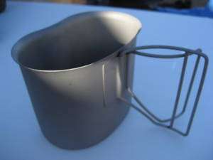 NEW Stainless Steel GI Military Style Canteen Cup  